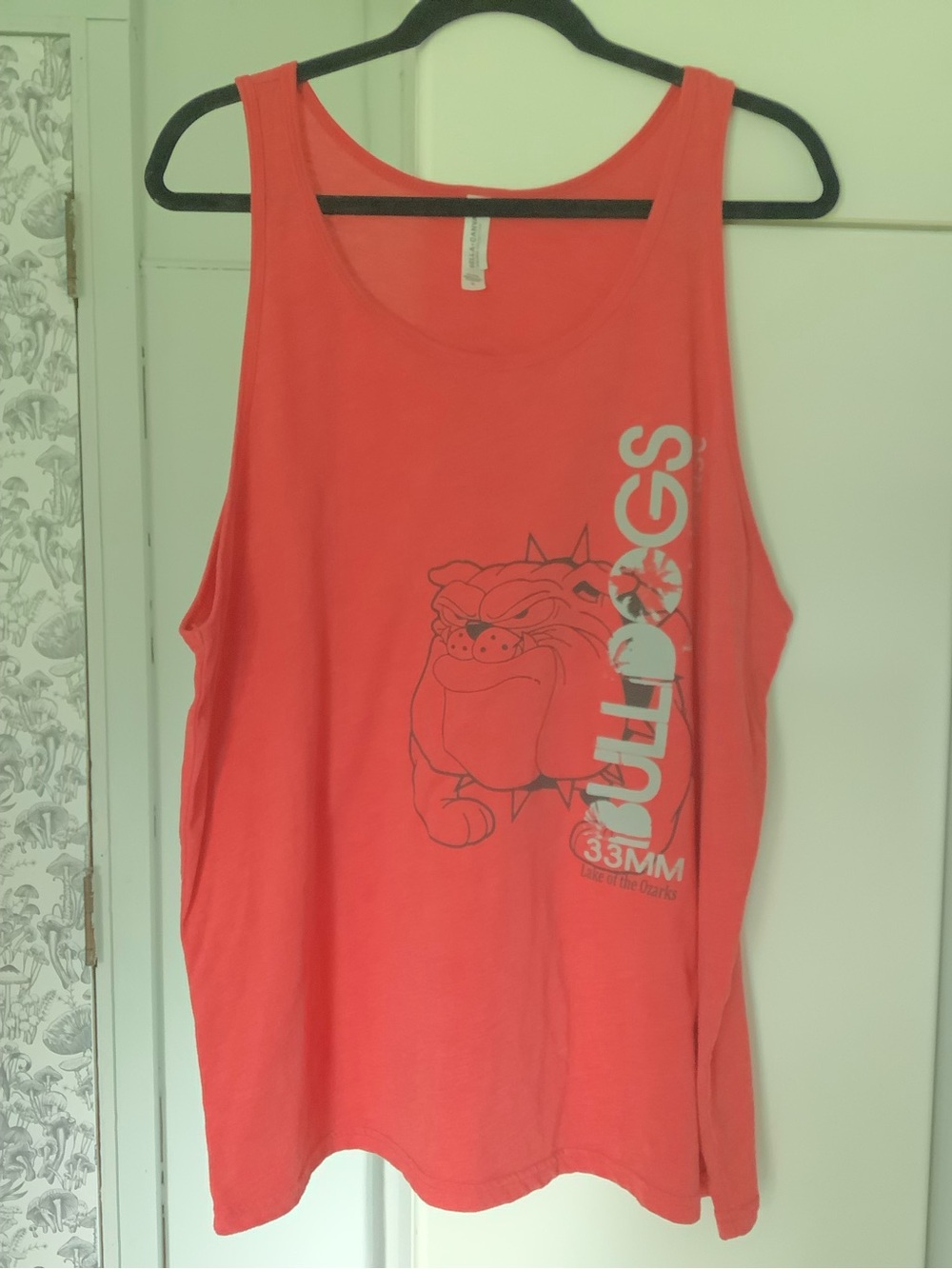 Mens Tank Top with Bulldog Graphic